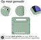 imoshion Kidsproof Backcover - Geschikt voor Samsung Galaxy Tab S9/S10 FE/S10 Lite - Schokabsorberend met handvat - Olijf groen