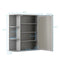 Coast Mirrored - Badkamerkast - 6 open planken - Grijs 66 x 16,7 x 63 cm