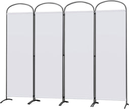 Angel Living Kamerscherm 4 Panelen - 224 x 182 cm - Inklapbaar - Wit