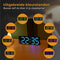 Nuvance Digitale Wekker - Dubbele Alarmfunctie - Helder LED-display - Zwart RGB