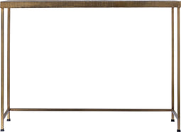 PTMD Thari Gold Alu Side Table With Glass Top SV2