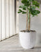 KANNIA - Bloempot - Wit - 55 cm - Klei-vezelmengsel