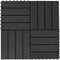 vidaXL - Terrastegels - 30x30 - cm - 1 - m² - HKC - donkerbruin - 11 - st