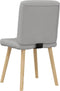 vidaXL - Eetkamerstoelen - 2 - st - stof - wolk - grijs