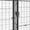 vidaXL - Hondenkennel - met - dak - 12,1 - m² - gegalvaniseerd - staal