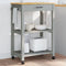 vidaXL - Keukentrolley - MONZA - 60x40x90 - cm - massief - grenenhout