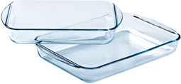Pyrex Essentials - Ovenschaal Rechthoek met Grepen - Borosilicaatglas