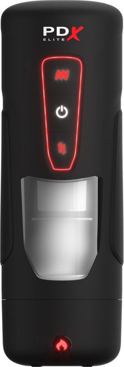 Pipedream - PDX Elite Milk Me Hotter - Verwarmende Masturbator - Zwart