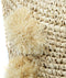 De Raffia Pom Pom Stoel - Naturel