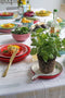 CABANAZ - bord, keramiek, SERVING TRAY ROUND, set 2, rood