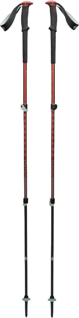 Black Diamond Trail Trekking Wandelstok - Wandelstokken - Ergonomische handvatten - Iron Red