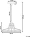 TORRE - Hanglamp - Koper - Glas