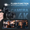 G-Anica Digitale Camera - 64 MP 4K Vlogcamera - 40x Zoom WiFi HDMI - 32 GB SD-kaart (2 batterijen)