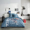 Beddengoedset - TODAY - JAVA - 2 personen - 240 x 220 cm - Katoen - Japanse print - Blauw