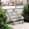 vidaXL - Traptrede - rooster - 60x24x7 - cm - gegalvaniseerd - staal