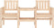 vidaXL - Tuinbank - met - tafel - 2-zits - massief - grenenhout