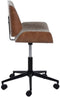 Bureaustoel Bruin Zwart Beige 54 x 61 x 88 cm design
