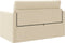 vidaXL - Ligbed - Sofa - 2-in-1 - Crème - 124x71x78 - cm - Stof