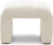Riviera Maison Brera Stool White Sand - Polyester, Acryl, Rubberhout - Wit zand - 67.0x50.0x54.0 cm