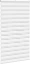 vidaXL - Zebra - rolgordijn - 125x200 - cm - stofbreedte - 120,9cm - polyester - wit