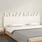 vidaXL - Hoofdbord - wandmontage - 204x3x80 - cm - massief - grenenhout - wit