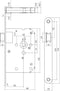 Intersteel Woningbouw loopslot rvs geborsteld