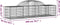 vidaXL - Schanskorven - 12 - st - gewelfd - 200x50x40/60 - cm - gegalvaniseerd - ijzer