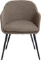 Light & Living - Eetkamerstoel LEONE - 59x58.5x82cm - Bruin - Set van 2