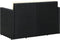 vidaXL - Tuinbank - 2-zits - met - kussens - poly - rattan - zwart