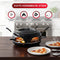 CuisineKing G1 - 3-in-1 Pizza Grill Oven - Raclette Grill en Mini-Pizza's - Zwart (6 personen)