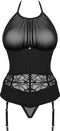 Obsessive - Serafia Korset en String - Zwart