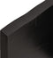 vidaXL - Wastafelblad - 200x30x(2-4) - cm - behandeld - massief - hout - donkerbruin