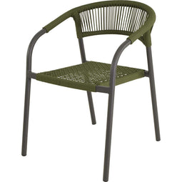 Nagano - Stapelstoel - Aluminium frame - Groen