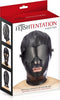 Fetish Tentation - Bondage Masker - Vrije Neusgaten en Mond - Afneembare Blinddoek - Zwart