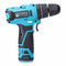 Koma Tools 12 V - Hamerboor met accessoires - Blauw Zwart