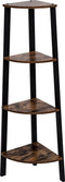 Hoekkast Stoer metaal hout industrieel design boekenkast 125 cm hoog zwart