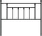 vidaXL - Hoofdbord - 100 - cm - metaal - zwart