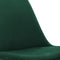 Kick kuipstoel Velvet donkergroen - zwart frame - set van 6