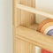SoBuy KMB08-K-N - Kinderboekenkast - 4 niveaus - Houtkleur 60 x 12 x 80 cm