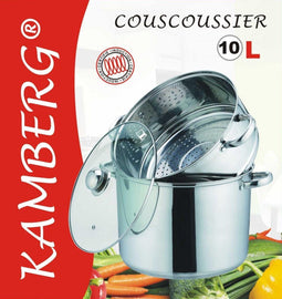 Couscouspan couscoussier INOX 10 liter