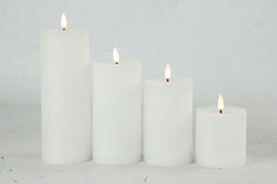 LED kaarsen - Kaarsen set - LED kaarsen met bewegende vlam - wit set van 4