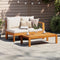 vidaXL - Tuintafel - 100x50x27 - cm - massief - acaciahout
