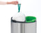 Brabantia Touch Bin New - Afvalemmer 23+10 Liter - Soft-Touch opening - Zwart