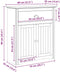 vidaXL - Gangkast - BODO - 80x35x90 - cm - wit