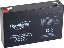 Dyno Europe Lood-Zuur accu 6V - 7.2 Ah - 150 x 34 x 100 mm