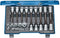 Gedore 6129440 - Dopsleutel-bitinzetset 34-delig - 1/4 (6.3 mm) en 1/2 (12.5 mm) - GEDORE blauwe stalen cassette (1 set)