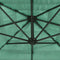 vidaXL - Parasol - met - stalen - paal - 268x268x226 - cm - groen