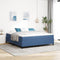 vidaXL - Boxspring - Bed - Blauw - Super - King - Corduroy - Stof