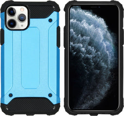 iMoshion Hoesje Geschikt voor iPhone 11 Pro Hoesje - iMoshion Rugged Xtreme Backcover - Lichtblauw