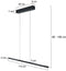 Steinhauer Bande 3994ZW - Hanglamp - LED 2500 lumen dimbaar - Zwart